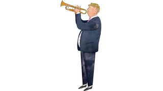 Donald Trump has no problem blowing his own trumpet
