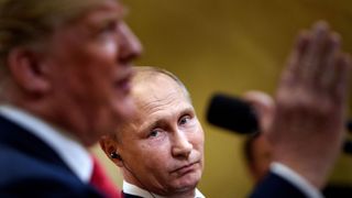 Trump denies Russia colluded in election