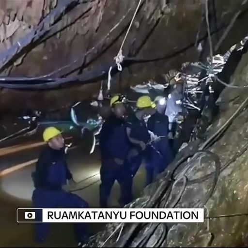 Water pumped out of Thai cave in bid to rescue boys