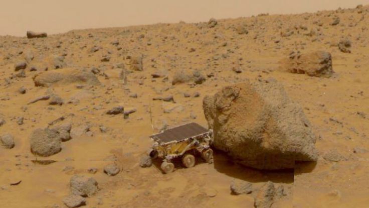  NASENDER Pathfinder Sojourner Rover data collection robot exploring the relief of the planet Mars 