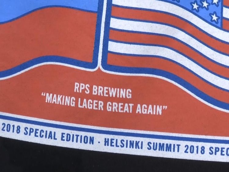They've also used the tagline 'making lager great again'