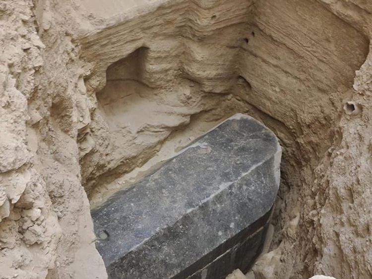 Giant mysterious black sarcophagus found in Egypt