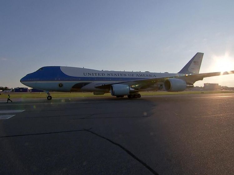 Donald Trump has arrived in Helsinki