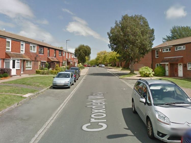 The fire was on Croxden Way. Pic: Google Street View