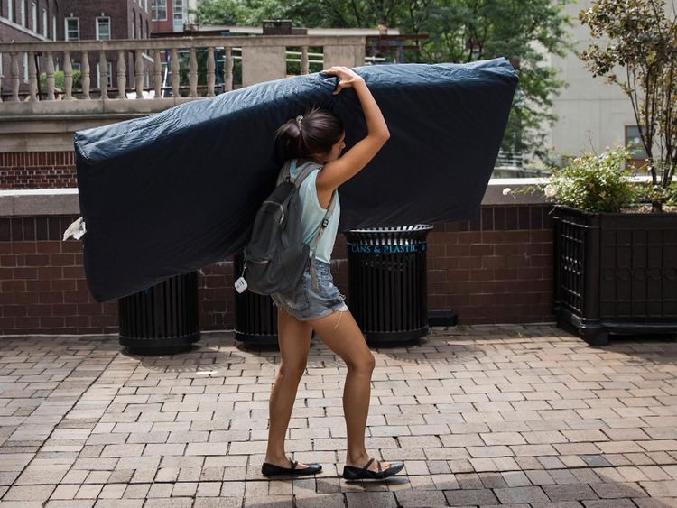 Emma Sulkowicz carried a mattress around in protest at the drawn-out assault investigation