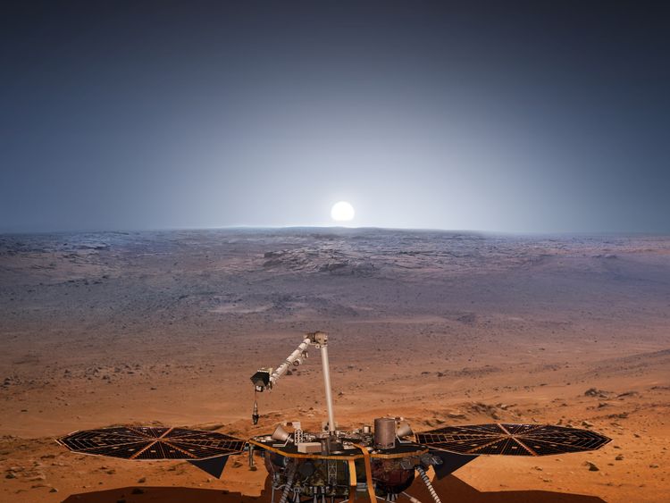 The InSight lander is due to land on Mars in November. Pic: NASA