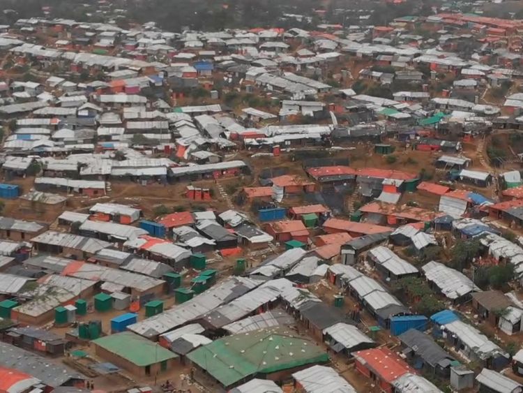 almost a million Rohingya refugees are in Bangladesh camps