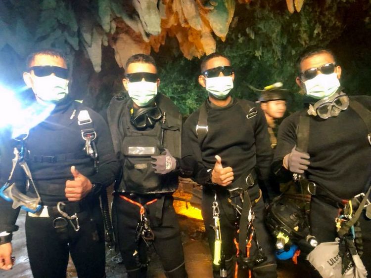 Footage from inside Thailand cave shows trapped boys' escape route Footage from inside Thailand cave shows trapped boys' escape route