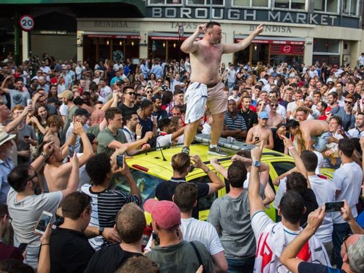 This man danced on the roof with his top off