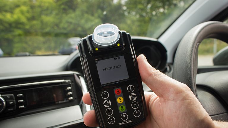 The breathalyser is installed into the cars of drink-driving offenders. Pic: Durham Police