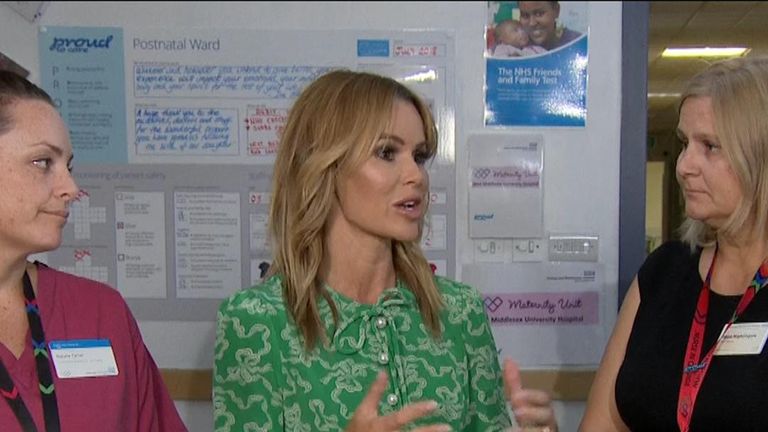Amanda Holden discusses her experience of the NHS