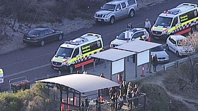 The teen was visiting the Cape Solander area with 15 friends, according to reports. Pic: 7 News