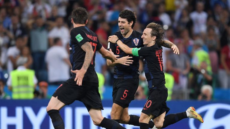 Croatia beating Russia