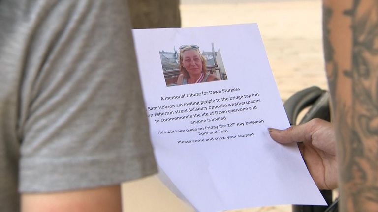 A memorial is being planned by the friends of Dawn Sturgess