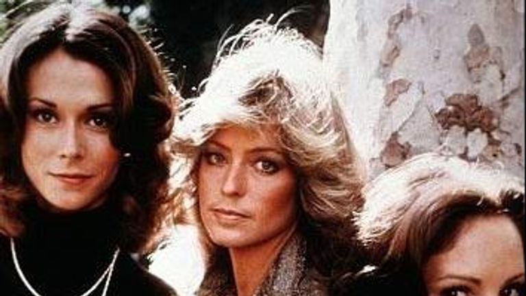 Farrah Fawcett, Kate Jackson and Jaclyn Smith in TV show Charlie&#39;s Angels