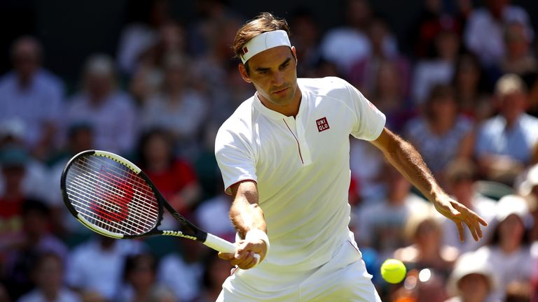 Roger Federer Plays His First Match at Wimbledon in a New Uniqlo Uniform   Vogue