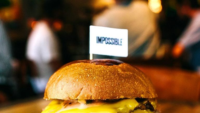 The Impossible Burger is being served on selected Air New Zealand flights