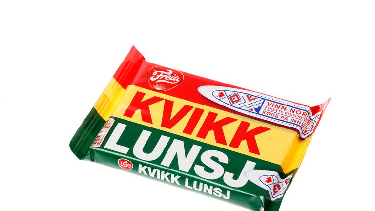It&#39;s main rival is the four-finger Kvikk Lunsj which is a Norwegian treat