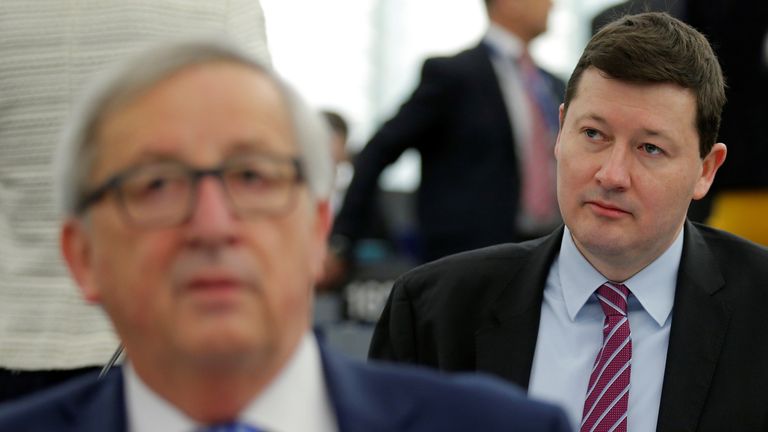 Martin Selmayr (right) is a key ally of Jean-Claude Juncker