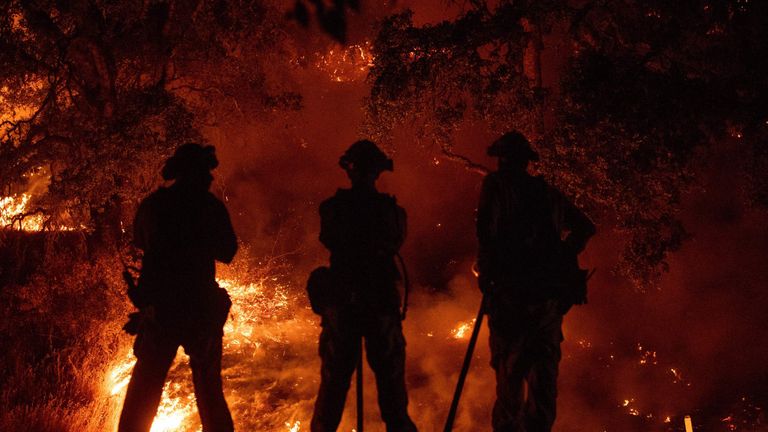 The Mendocino Complex - made up of two fires - has burned more than 24,000 acres in total 