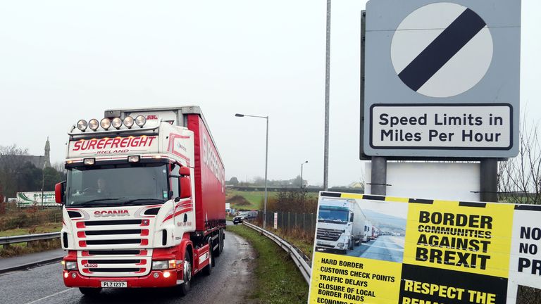 The documents seen by Sky News throw a light onto the Northern Ireland border row
