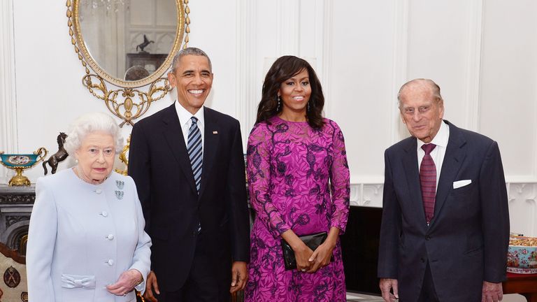 The Obamas visited the UK in April 2016