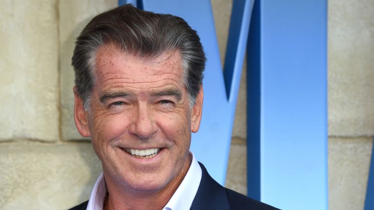 Actor Pierce Brosnan admits singing is not his strongest skill