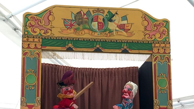 A traditional Punch and Judy show