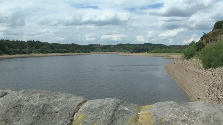 Some of the reservoirs are looking a little low