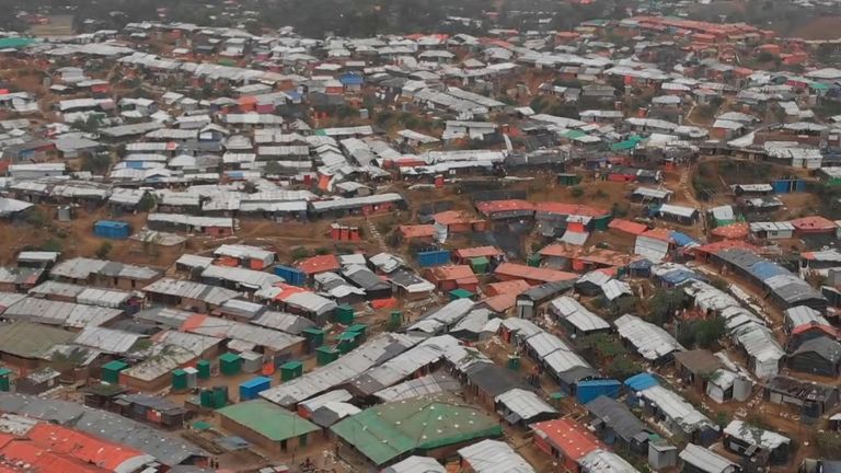 almost a million Rohingya refugees are in Bangladesh camps