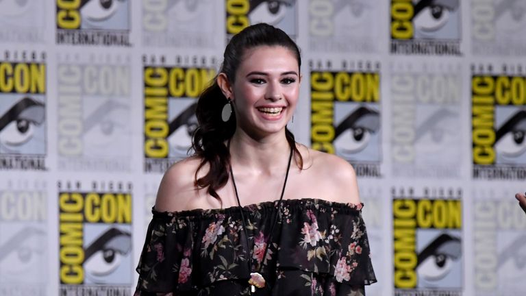 Nicole Maines revealed she will be TV&#39;s first transgender superhero at a Comic-Con event in California