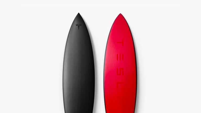 The surfboards were available on Tesla&#39;s online store over the weekend