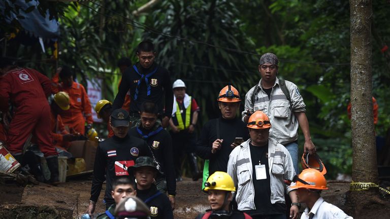 Thailand Cave Boys Sedated With Ketamine During Rescue World News Sky News 7695