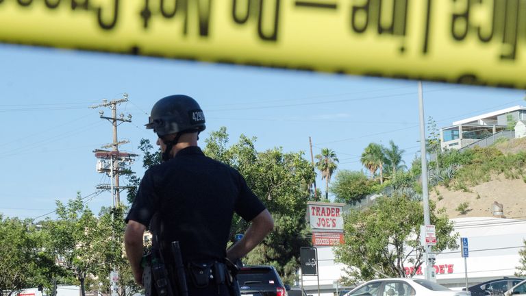 SWAT teams surrounded the store in the Silver Lake neighbourhood