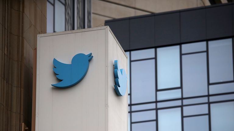 SAN FRANCISCO, CA - JULY 26: A sign is posted on the exterior of Twitter headquarters on July 26, 2018 in San Francisco, California. Twitter is expected to announce strong second quarter earnings on Friday. (Photo by Justin Sullivan/Getty Images)
