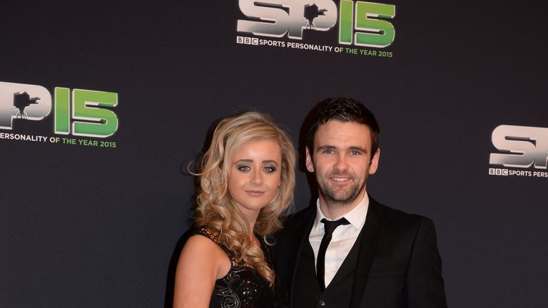BELFAST, NORTHERN IRELAND - DECEMBER 20:  WIlliam Dunlop on the red carpet at Titanic Building before the BBC Sports Personality of the Year award at Odyssey Arena on December 20, 2015 in Belfast, Northern Ireland.  (Photo by Carrie Davenport/Getty Images)