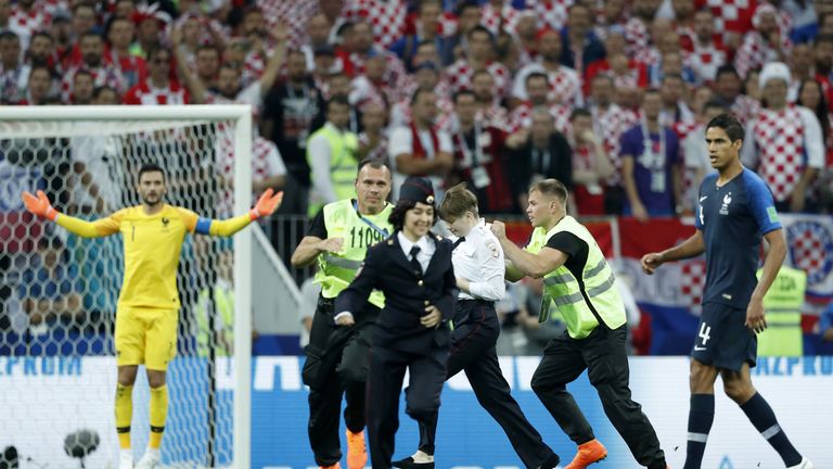 World Cup Final Protest Stewards To Be Punished For Failing To Stop 