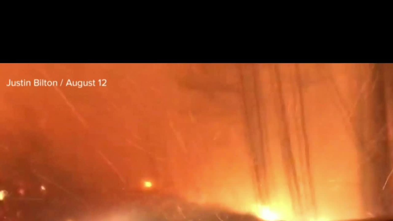 Driving through 'hell' to escape wildfire News UK Video News Sky News