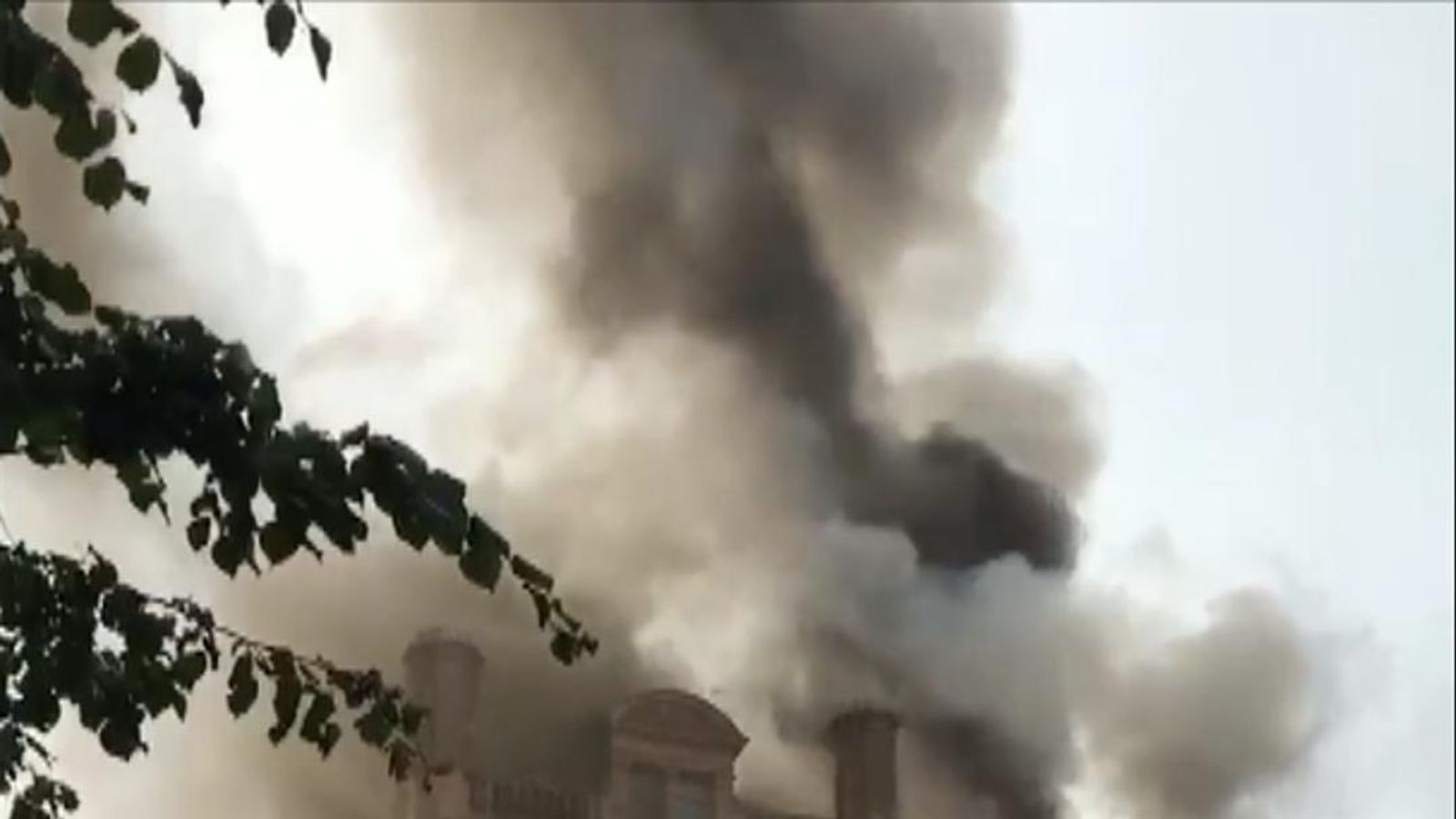 Blaze breaks out at Primark in Belfast | News UK Video News | Sky News