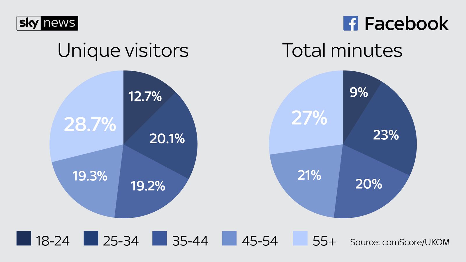 Just how big are the social media giants? Science & Tech News Sky News