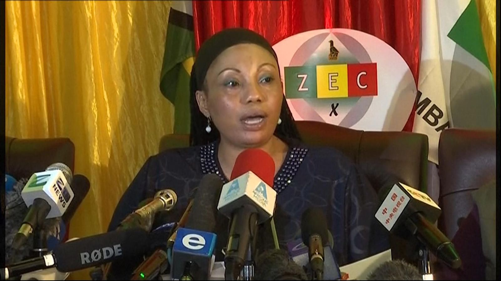 Zimbabwe presidential election announcement | News UK Video News | Sky News