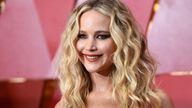 Jennifer Lawrence was reportedly seen wearing a "massive ring"