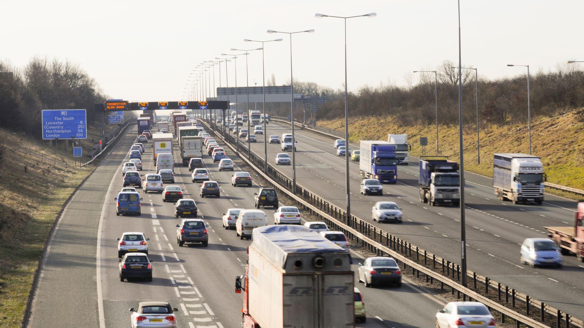 Two-year-old girl dies after crash on M1 near Nottingham | UK News ...