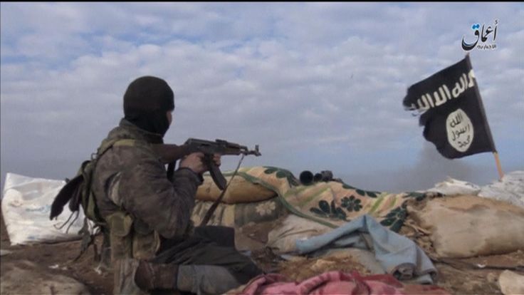 An ISIS fighter in Syria.