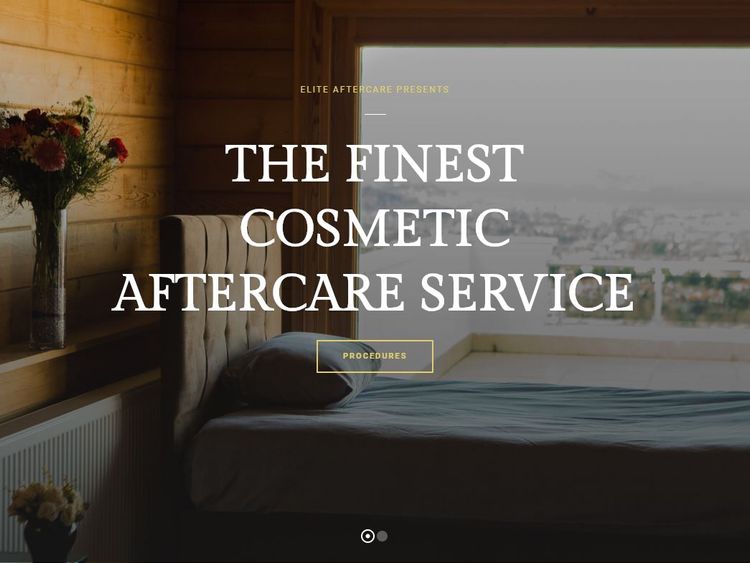 The Elite Aftercare website says it offers 'the finest cosmetic aftercare service. Pic: Elite Aftercare