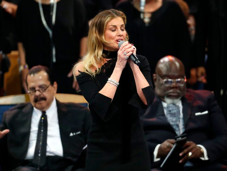 Faith Hill performs What A Friend We Have In Jesus