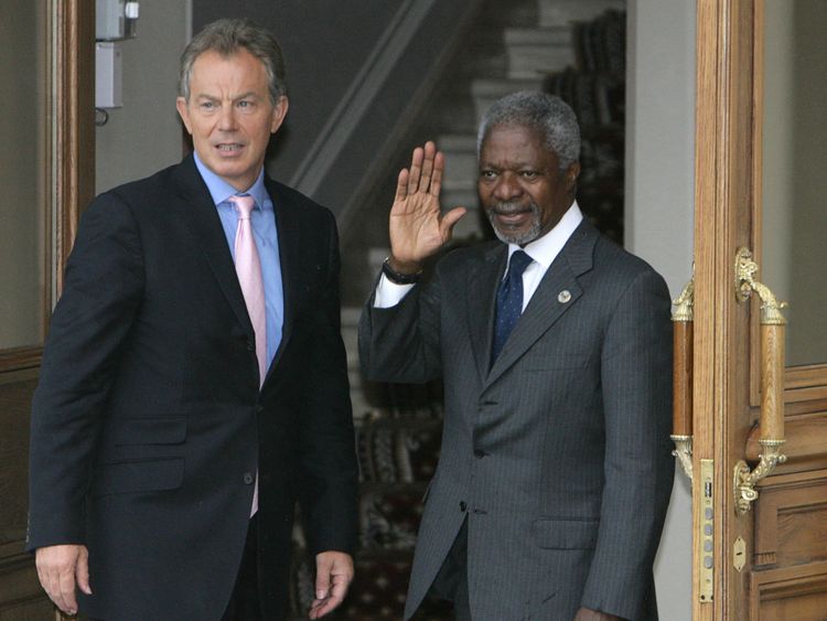 Tony Blair with Kofi Annan in 2006