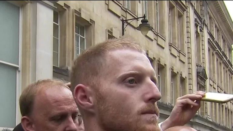 Ben Stokes after he was cleared of affray
