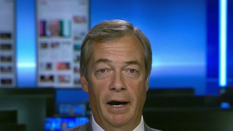 Nigel Farage says he is returning to frontline politics