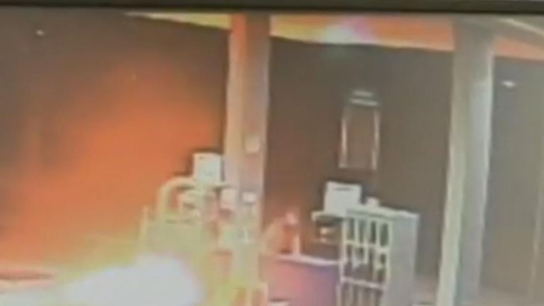 Man starts fire at petrol station in Italy as &#39;revenge for pump swallowing his cash the day before&#39;.